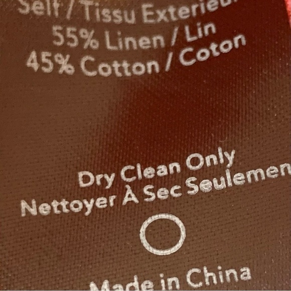 LE GALI LINEN COTTON Pink Coral Popover Peasant Lacy Top Medium NEW - Picture 4 of 4